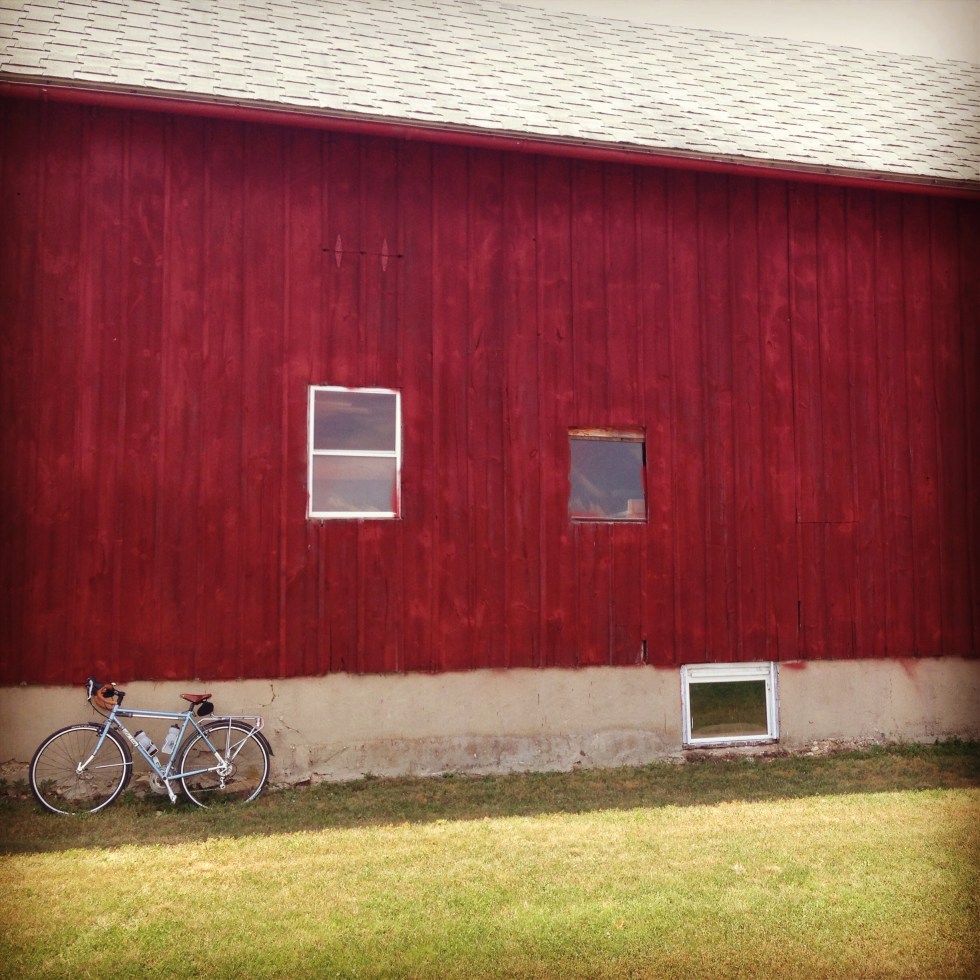 my bicycle and a barn