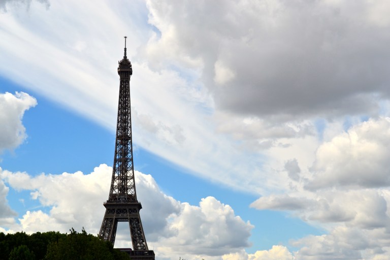 Nothing says love like the Eiffel tower.