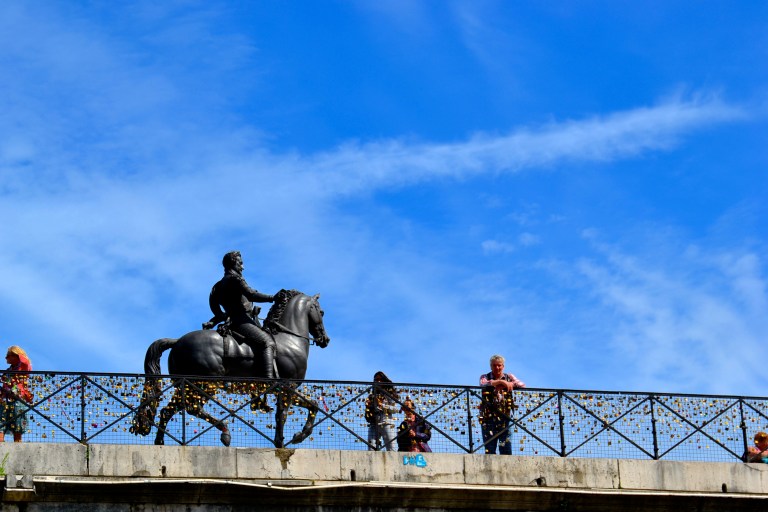Lock of Love on a new bridge, since the original one will be destroyed by the weight of such real love
