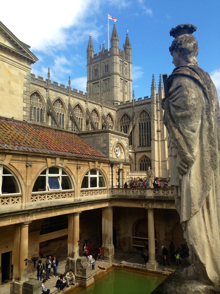 Due to my utter lack of crappy Barbie photos, here's a stone man at the Roman Bath's in Bath, England.