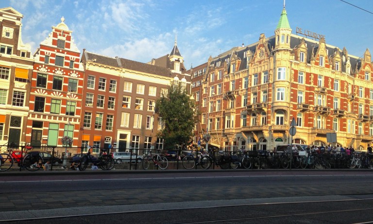Bicycles on bridges.