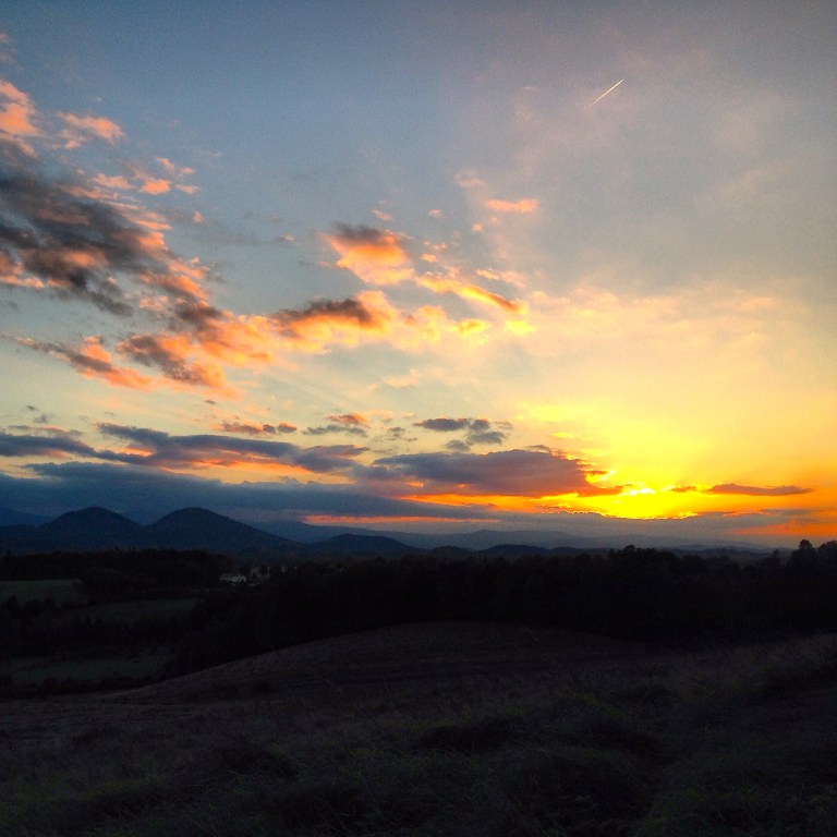 Sunset from my perch