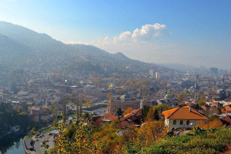 View from Yellow Bastion, Sarajevo