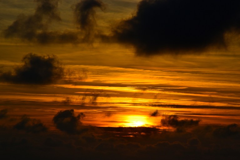 Sunset in Dubrovnik from climbing out my window, onto the roof