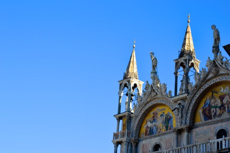 Basilica di San Marco - it was under construction when I went - except for this corner.