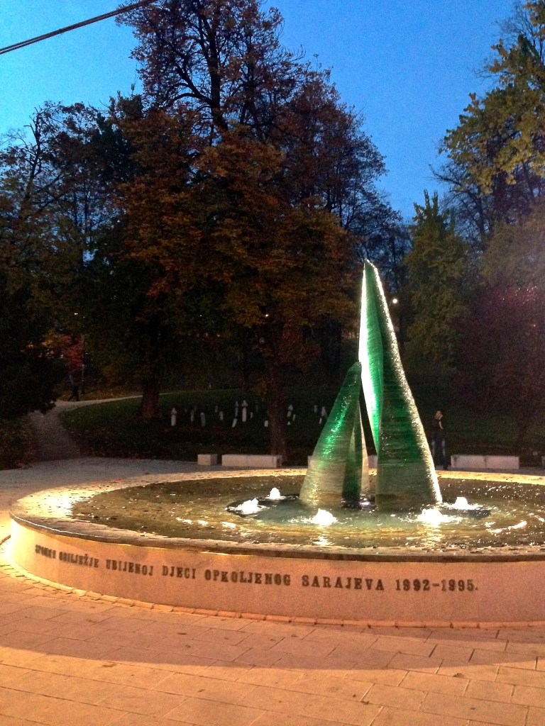 Memorial to children killed during the siege of Sarajevo, 1992-1995