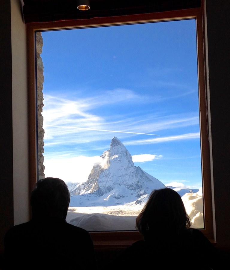 My view of a couple enjoying the view, as I write this. 